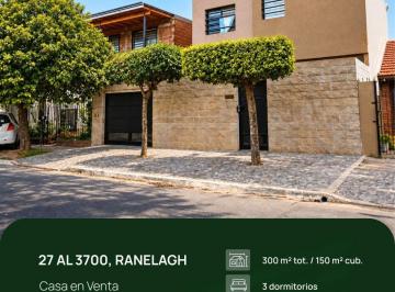 Casa · 150m² · 4 Ambientes · 2 Cocheras · Venta Casa 3 Dorm. Ranelagh con Cochera