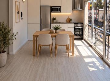Cocina y comedor · Sin Comision! Piso 2 Dorm Vte Lopez con Terraza Propia - Libertador Al Rio