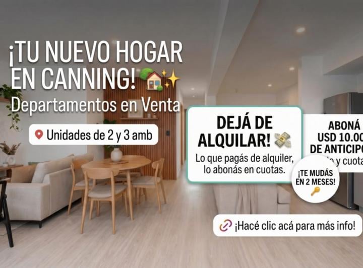 Departamento · 30m² · 2 Ambientes · 1 Cochera