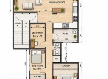 PH · 120m² · 4 Ambientes · Departamento Tipo PH de 4 Ambientes con Terraza Exclusiva en Almagro