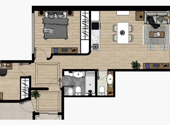 Departamento · 60m² · 3 Ambientes