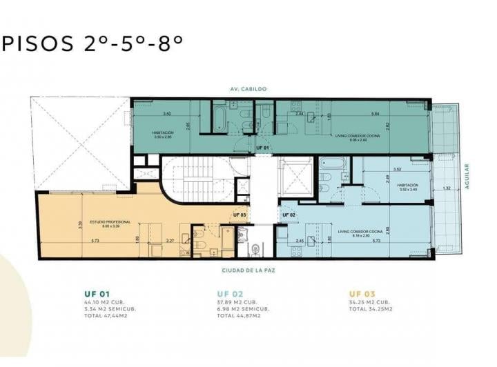 Departamento · 34m² · 1 Ambiente