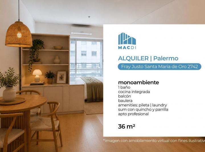Departamento · 32m² · 1 Ambiente