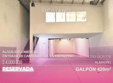 Terreno · 403m² · Galpón - Almagro