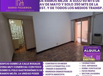 Departamento de 2 ambientes, La Matanza · Departamento en Alquiler de 2 Amb. en Ramos Mejía Centro con Patio