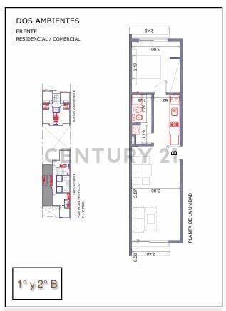 Departamento · 44m² · 2 Ambientes