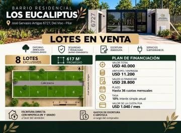 Terreno · 617m² · Venta de Lotes con Escritura Inmediata