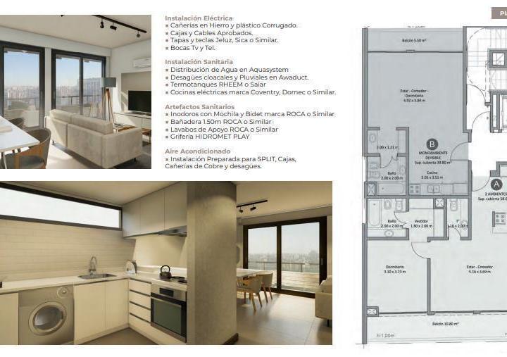 Departamento · 57m² · 2 Ambientes