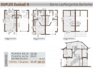 Casa · 68m² · 3 Ambientes · 1 Cochera · Casa en Venta Bariloche