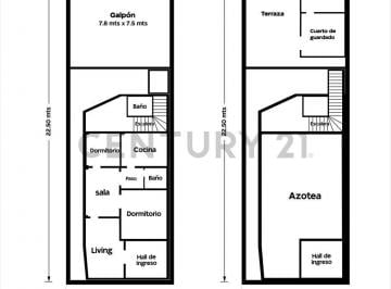 Casa · 120m² · 3 Ambientes · Venta Casa a Refaccionar - Permuta - Oportunidad.