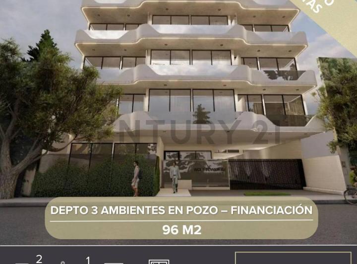 Departamento · 96m² · 2 Ambientes