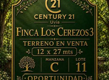 Terreno · 324m² · Terreno en Venta en Fincas Los Cerezos 3, Los Hornos