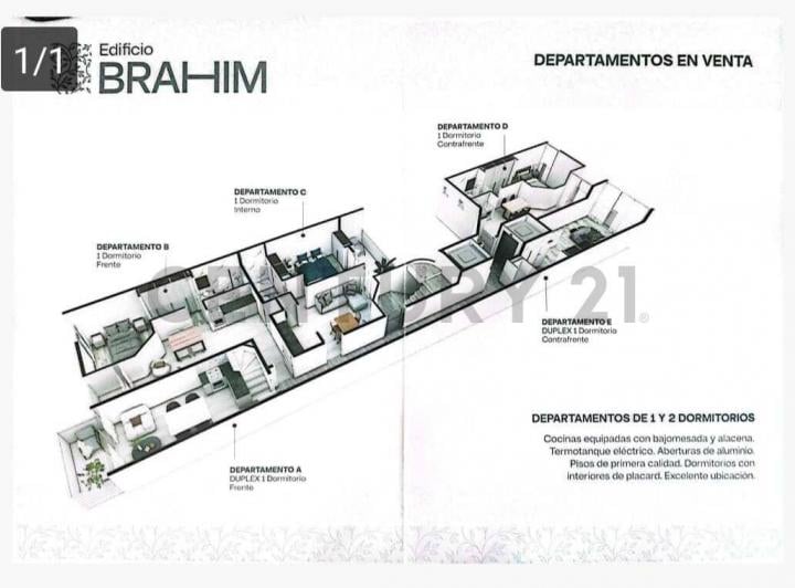 Departamento · 44m² · 3 Ambientes