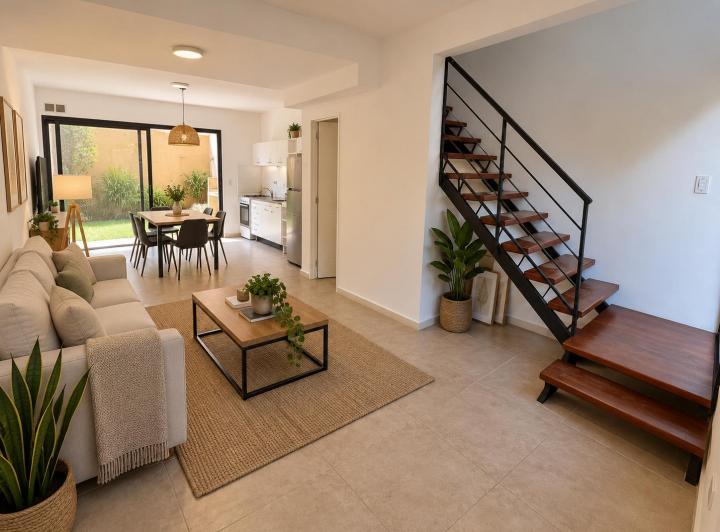 Casa · 72m² · 3 Ambientes · 1 Cochera