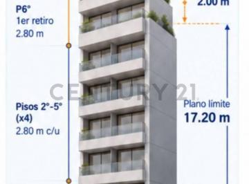 Terreno · 906m² · Terreno Edificable en Vélez Sarsfield | 906 m² Comercializables | Pb + 5 Pisos