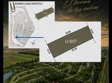 Terreno · 605m² · Venta Lote Cinco Lagos - Ibarlucea