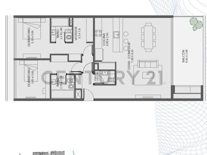 Departamento · 112m² · 3 Ambientes · 1 Cochera