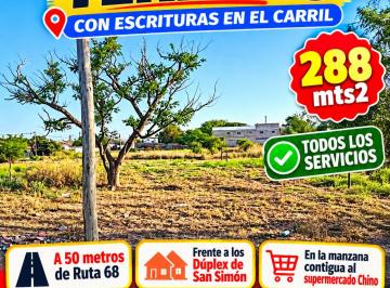 Terreno , El Carril · Dueña Vende Terreno Escriturado en El Carril con Todos Los Servicios
