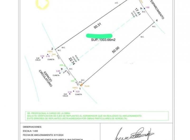 Terreno · 1003m²