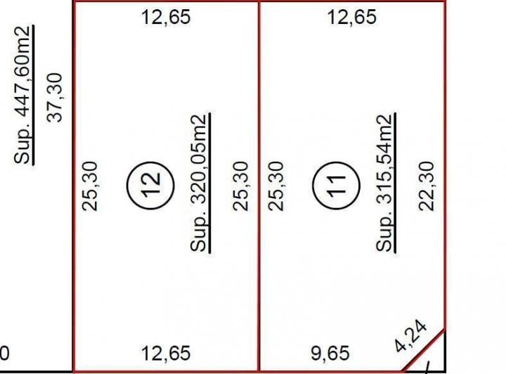 Terreno · 320m²