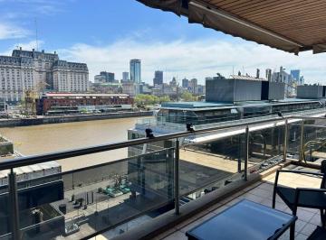 Departamento de 3 ambientes, Puerto Madero · Departamento en Alquiler o Venta 3 Ambientes en Esquina con Terraza Vista Al Dique Puerto Madero