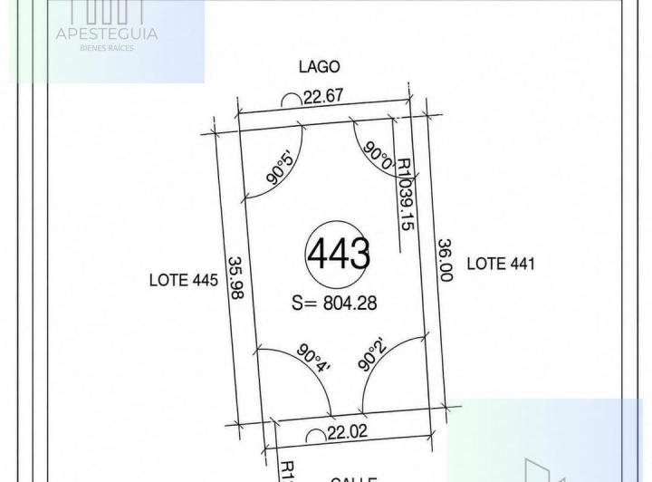 Terreno · 804m²