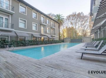 Departamento · 42m² · 1 Ambiente · 1 Cochera · Alquiler Monoambiente Amoblado con Balcón y Cochera Amenities.
