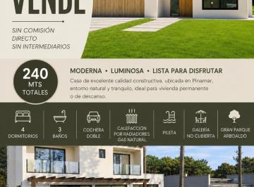 Casa de 4 ambientes, Pinamar · Dueño Vende Casa a Estrenar Pinamar