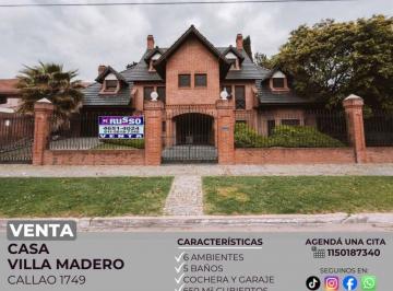 RUS-RUS-11513_2 · Venta de Casa de 6 Ambientes en Villa Madero