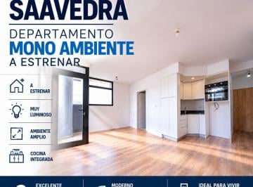 Departamento · 30m² · 1 Ambiente · Venta Departamento 1 Ambiente Saavedra a Estrenar