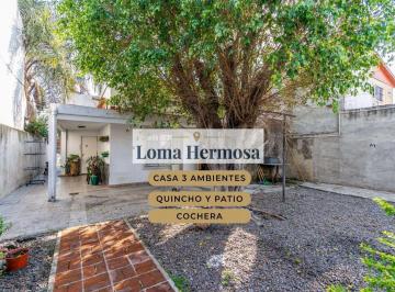 Casa · 174m² · 3 Ambientes · 1 Cochera · Venta Casa 3 Ambientes Quincho Patio Loma Hermosa
