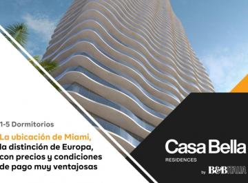 Hotel de 1 ambiente, Estados Unidos · Venta Departamentos 1 - 5 Dormiotorios en Residencias Casa Bella Miami Florida