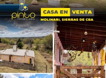 Casa de 3 ambientes, Cosquín · Casa Serrana en Venta - Localidad Molinari