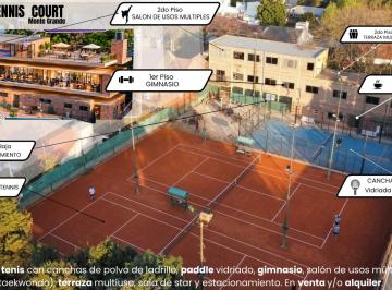 Fondo de comercio de 5 ambientes, Esteban Echeverría · Club de Tennis/paddle/gym/bufet y Mas.