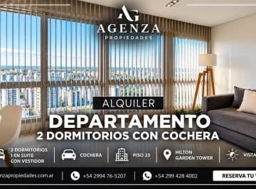 Departamento · 90m² · 3 Ambientes · 1 Cochera · Alquiler Departamento 2 Dorm. con Cochera Torre Hilton Garden