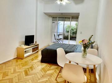 Departamento · 26m² · 1 Ambiente · Alquiler Monoamb Amoblado con Patio Palermo Chico