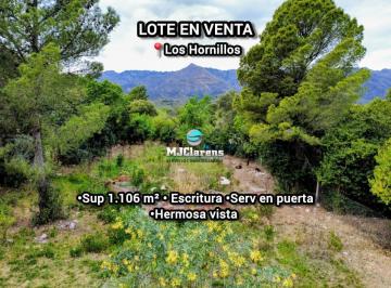Terreno , Los Hornillos · Lote en Venta 1.106 m² Escritura Vista a La Sierra Los Hornillos