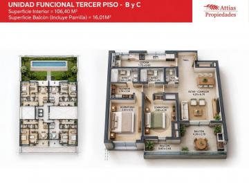 Departamento · 106m² · 3 Ambientes · 1 Cochera · Venta Departamento 3 Ambientes con Cochera Punta Chica - San Fernando - Entrega Mayo 2027