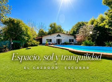 Casa · 90m² · 3 Ambientes · 2 Cocheras · Casa 3 Ambientes Venta El Cazador Parque Pileta