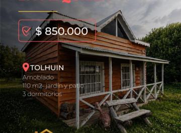 Casa · 110m² · 5 Ambientes · Casa Principal Cabaña Independiente en Terreno de 800 m² – Tolhuin | a 2 Cuadras de Ruta 1