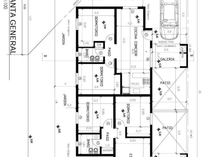 Casa · 65m² · 2 Ambientes · 1 Cochera