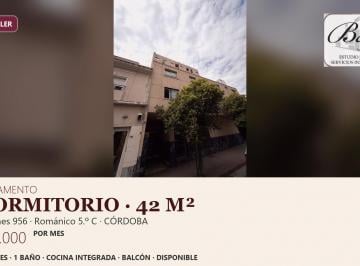 Departamento · 42m² · 2 Ambientes - bm.estudio · Departamento de 1 Dormitorio con Balcón en Alquiler · Dean Funes 956