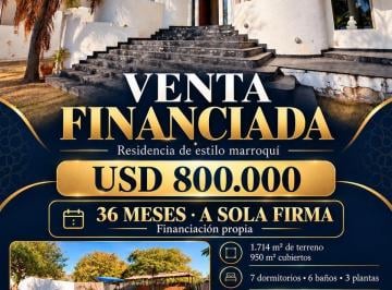Casa · 950m² · 12 Ambientes · 12 Cocheras · La Mansion Se Vende Financiada o Propuesta de Contado!