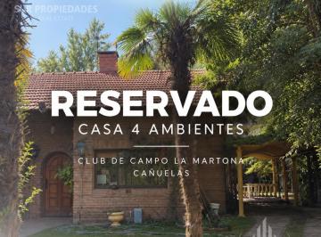 Casa · 160m² · 4 Ambientes · 2 Cocheras · Casa 4 Ambientes en Club de Campo La Martona