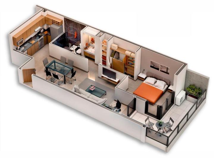 Departamento · 43m² · 2 Ambientes