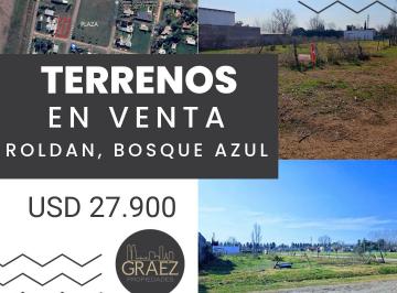 Terreno , Roldán · Ote Terreno Venta en Roldán, Bosque Azul, Todos Los Servicios