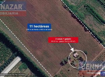 11 hectareas · Campo en Rio Tala