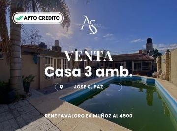 Casa · 309m² · 3 Ambientes · 1 Cochera · Casa en Jose Clemente Paz