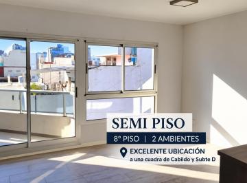 Departamento de 2 ambientes, Belgrano · Semipiso 2 Amb C/fte Bcón 8º Piso Pil Parri