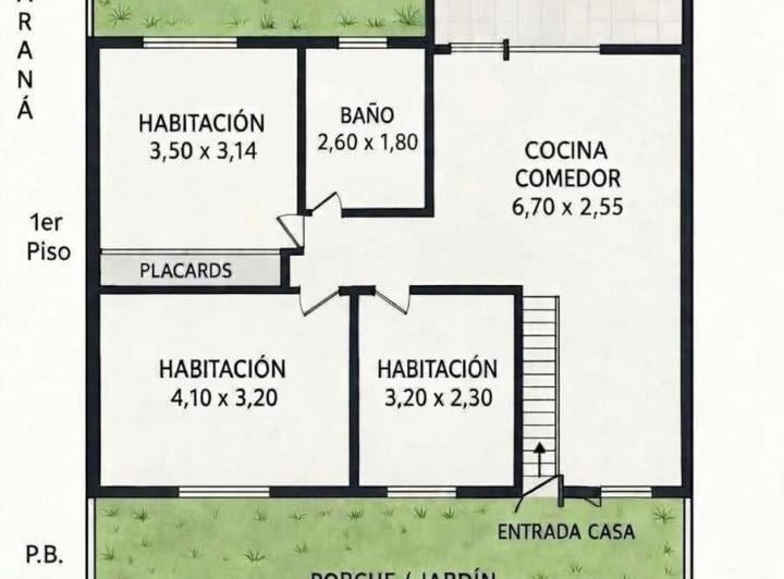 Casa · 53m² · 4 Ambientes